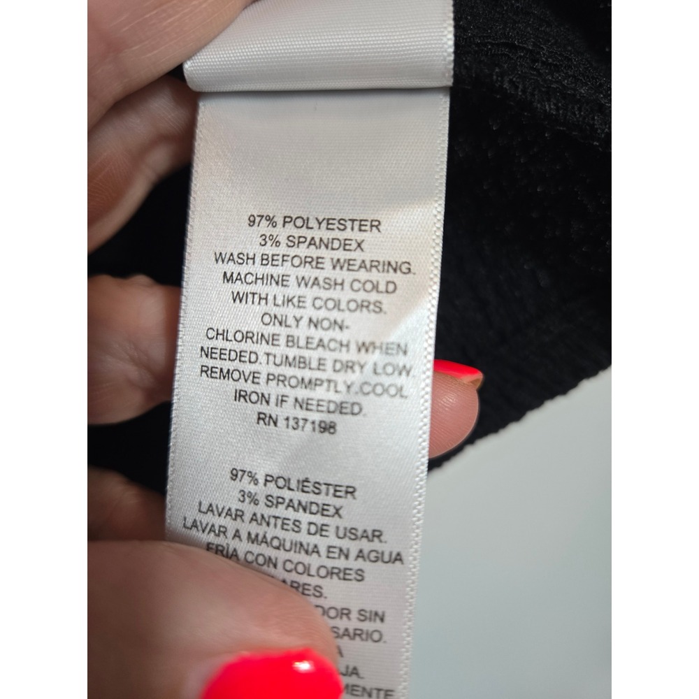 Nina Parker x Macys Womens 4X Black Beauty Crinkle Knit Boxy Top 824-CSB194BW - Picture 4 of 8